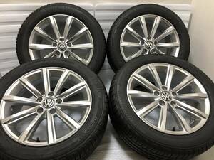 ★オシャレ！ほぼ新品★VW純正ホイールタイヤ パサートヴァリアント 17in7.0J+40 215/55R17 ザ・ビートル シャラン オールトラック T-Roc