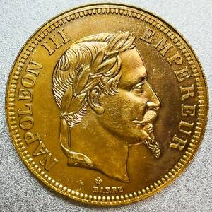 フランス ナポレオン3世 100フラン金貨 1862 B　レプリカコイン