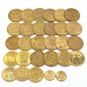 ソブリン金貨・メキシコ2ペソ金貨など おまとめ 29点 総重量183.8g【CCAY6071】