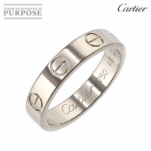 カルティエ Cartier ミニラブ #48 リング K18 WG ホワイトゴールド 750 指輪 Mini Love Ring 90216907