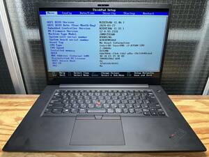 LENOVO THINKPAD X1 extreme Core i7-8750H 2.2GHz 8G 電源入 起動ok bios ok ジャンク 送料無料 東京即日発送