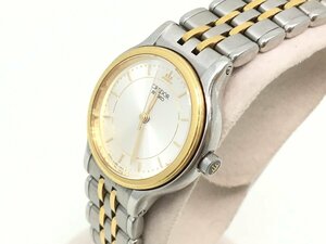 SEIKO クレドール 4J85-0A10 クォーツ 腕時計 SS × 18KT レディース シルバー文字盤 動作未確認 現状渡し 中古【UW050270】