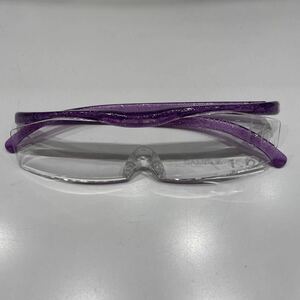 ハズキルーペ クリアレンズ 見本品 レンズ左にSANPLE1.60の刻印があります綺麗 ハズキルーペコンパクト 眼鏡店引き取り品