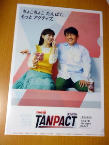 非売品　田中みな実 ずん飯尾 明治 TANPACT タンパクト クリアファイル