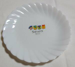 数回使用！1998年長野オリンピックSNOELETSスノーレッツプレート（絵皿）ヤマザキパン　白いお皿