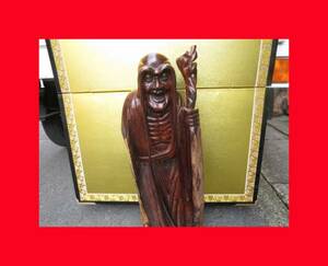 :即決【古都京都】「一木彫だるまＡ-48」仏像・仏具・幽霊画〝佛〟