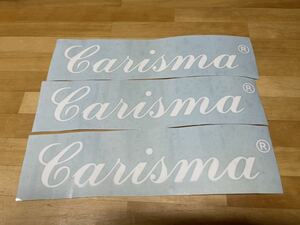 carisma カッティングステッカー 純正サイズ　白　３枚組　レア　カリスマ