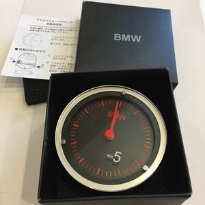 BMW アナログクォーツクロック 置き時計 置時計 車の　メーター型？ アンティーク　ウオッチ　時計　クォーツ　
