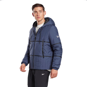 ■Reebok Core Padded Jacket 紺/黒 新品 サイズM リーボック コア パッディド ジャケット ネイビー FU1676