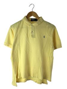 POLO RALPH LAUREN◆POLO RALPH LAUREN/ポロシャツ/L/コットン/YLW/無地