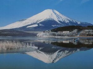 富士山　写真ポスター　逆さ富士