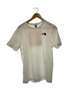 THE NORTH FACE◆Tシャツ/S/コットン/WHT/無地/NF0A2TX2