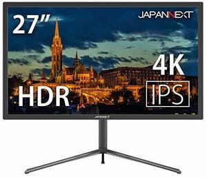 【中古】JAPANNEXT JN-IPS2700SUHDR 27型ワイド4K HDR対応LED液晶モニター