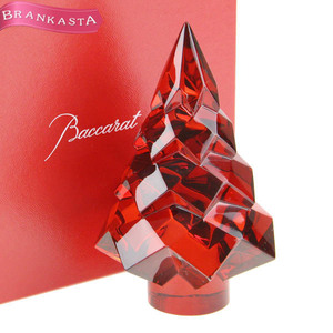 【美品】Baccarat/バカラ オブジェ インテリア クリスマスツリー クリスタルガラス 置き物 X