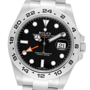 【美品】【中古】ROLEX ロレックス エクスプローラーII 216570 BKランダム品番