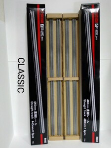 ロクハン R083 Zゲージ 440mm 直線レール CLASSIC道床 2本入り 2箱 まとめて 未使用 ロングレール 六半