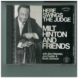 CD☆Milt Hinton and Friends☆Here Swings The Judge☆PCD-7120