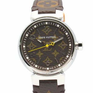 ルイ・ヴィトン タンブールMM ブランドオフ LOUIS VUITTON 腕時計 SS/革 中古 レディース