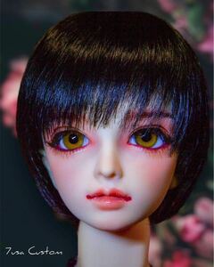 【7usa】ボークス スーパードルフィー SDF-20番 まどかヘッド カスタムヘッド カスタムメイク BJD 球体関節人形