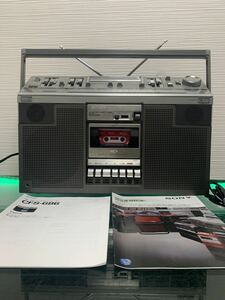 昭和の名機ソニーCFS-686 ラジカセ　ラジオAM FM美品SONY内蔵ブルーツゥース変更可能整備品