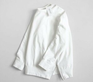 COMME des GARCONS COMME des GARCONS ◆ サイドジップ スウェット 白 S (下げ札付) 裏毛 トレーナー コムデギャルソン コムコム ◆WX2