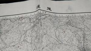 　古地図 　尾道　広島県　地図　資料　46×57cm　（書き込み多し表裏）　明治31年測量　　昭和8年印刷　発行　B2212