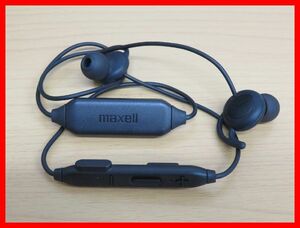 2404★M-1262★maxell マクセル 「寝ごこちホン」 MXH-BTC14 ワイヤレスカナル型ヘッドフォン Bluetooth ブラック 中古品