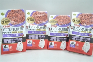 【EC-3247】 キャットフード チャオ すごい乳酸菌 クランキー ホタテ味 760ｇ 4個 まとめ売り ④