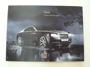 希少品！◆Rolls-Royce ロールスロイス◆ / Wraith / レイス / カラー・トリムガイド 【非売品】