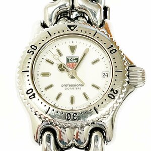 【1円スタート】TAG HEUER タグホイヤー S90.808 セル SS ホワイト文字盤 クオーツ レディース腕時計 ジャンク 263014