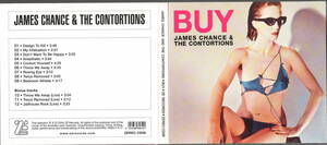 JAMES CHANCE & THE CONTORTIONS／BUY 2004年　廃盤デジパックＣＤ ボーナストラック入り　ブックレット　海外盤