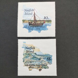ノーフォーク島切手　未使用2種完