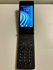 訳あり 音割れあり AQUOS ケータイ4［A205SH］ブラック★ SoftBank版SIMフリー★ 携帯電話 Y13