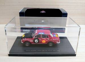 1円～ 未展示　EBBRO『1/43 ニッサン　ブルーバード 1300SS　1966 東アフリカ サファリラリー』NISSAN BLIEBIRD 410 Safari Rally（43662）