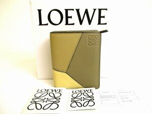 【未使用保管品】 ロエベ LOEWE パズル クラシックカーフ コンパクト ジップウォレット 2つ折り 財布 メンズ レディース