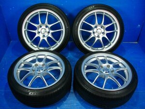 【H】ENKEI PF01 17インチ 7.0J +48 5H PCD114.3 Continnental Conti Sport Contact5 195/45R17 2023年製 4本セット スイフトスポーツ CR-Z