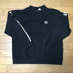 adidas TREFOIL CREWNECK SWEATSHIRT size-O(着丈60身幅57) 中古 NCNR