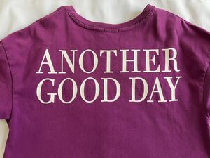 GU半袖Tシャツ ロングプリントTシャツ PRINT パープル紫