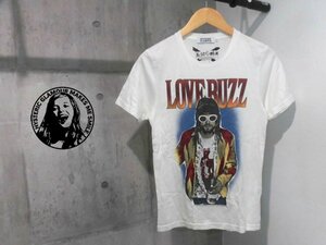 HYSTERIC GLAMOUR ヒステリックグラマー KURT COBAIN カートコバーン LOVE BUZZ 半袖 Tシャツ S/白/4CT-5201/ニルヴァーナ/日本製