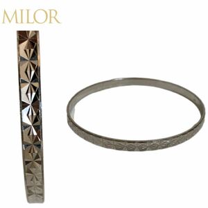 MILOR VINTAGE ミラー ヴィンテージ MADE IN ITALY イタリア製 アクセサリー デザインシルバーバングル ブレスレット 925刻印 アーカイブ