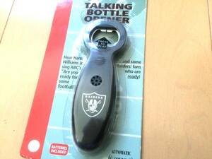 希少★しゃべる栓抜き RAIDERS レイダース 応援歌 NFL 電池交換式 アメフト 輸入雑貨 US雑貨 珍品 BBQ アウトドア 飲み会 プレゼント 新品