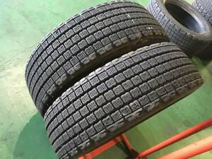 x952-4-1 ☆265/60R22.5 BS W910 中古2本！ 2021/2020年製 ブリヂストン スタッドレス♪ k120