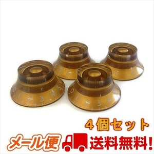 YJB PARTS トップハットノブ ゴールド インチ 4個セット (メール便のみ送料無料)