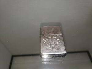 ZIPPO シルバープレート　両面加工　1995年製