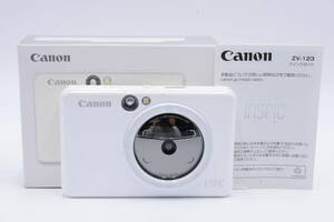 ★新品級★　キャノン　Canon インスタントカメラ スマホプリンター iNSPiC ZV-123-PW パールホワイト