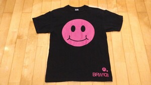 【中古】小川あさ美 Ｔシャツ Lサイズ相当(Medium) BRW108 黒 ブラック Tシャツラブサミット 初代恵比寿マスカッツ