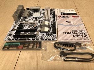 H270 TOMAHAWK ARCTIC DETONATOR EDITION LGA1151 ATXマザーボード その他/IOパネル付属/希少