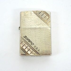 ♪tyhd 1293-1 391 ZIPPO ジッポ アメリカ製 シルバーカラー 火花確認済み