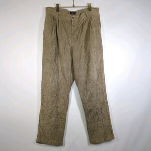 36×32 DOCKERS ドッカーズ コーデュロイパンツ ベージュ 裾ダブル リユース ultrampa bm0247