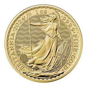 [保証書・カプセル付き] 2024年 (新品) イギリス「ブリタニア」純金 1オンス 金貨 (チャールズ3世)